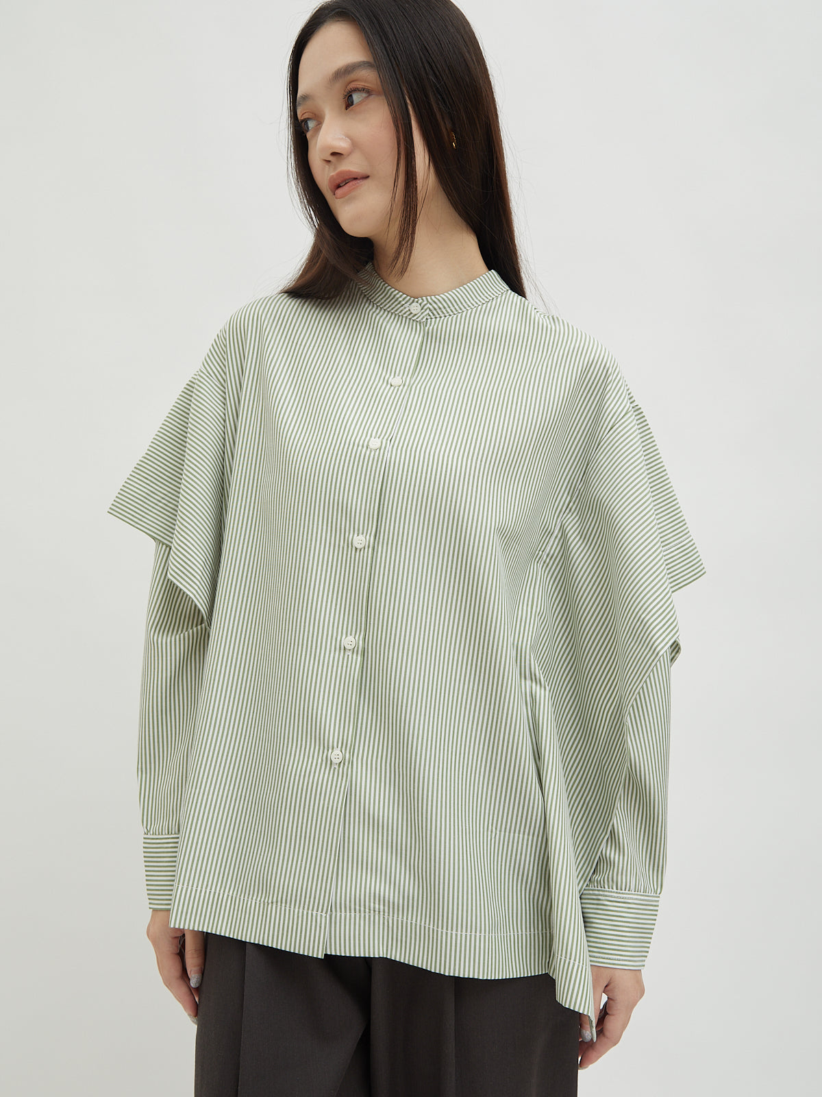 Aluna Side Ruffle Shirt