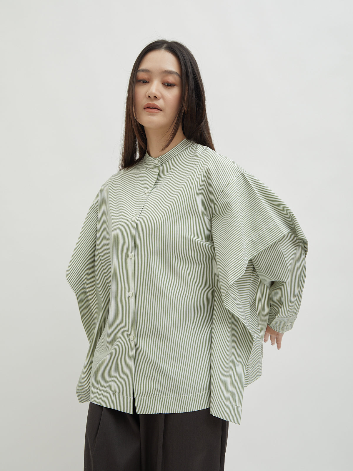 Aluna Side Ruffle Shirt