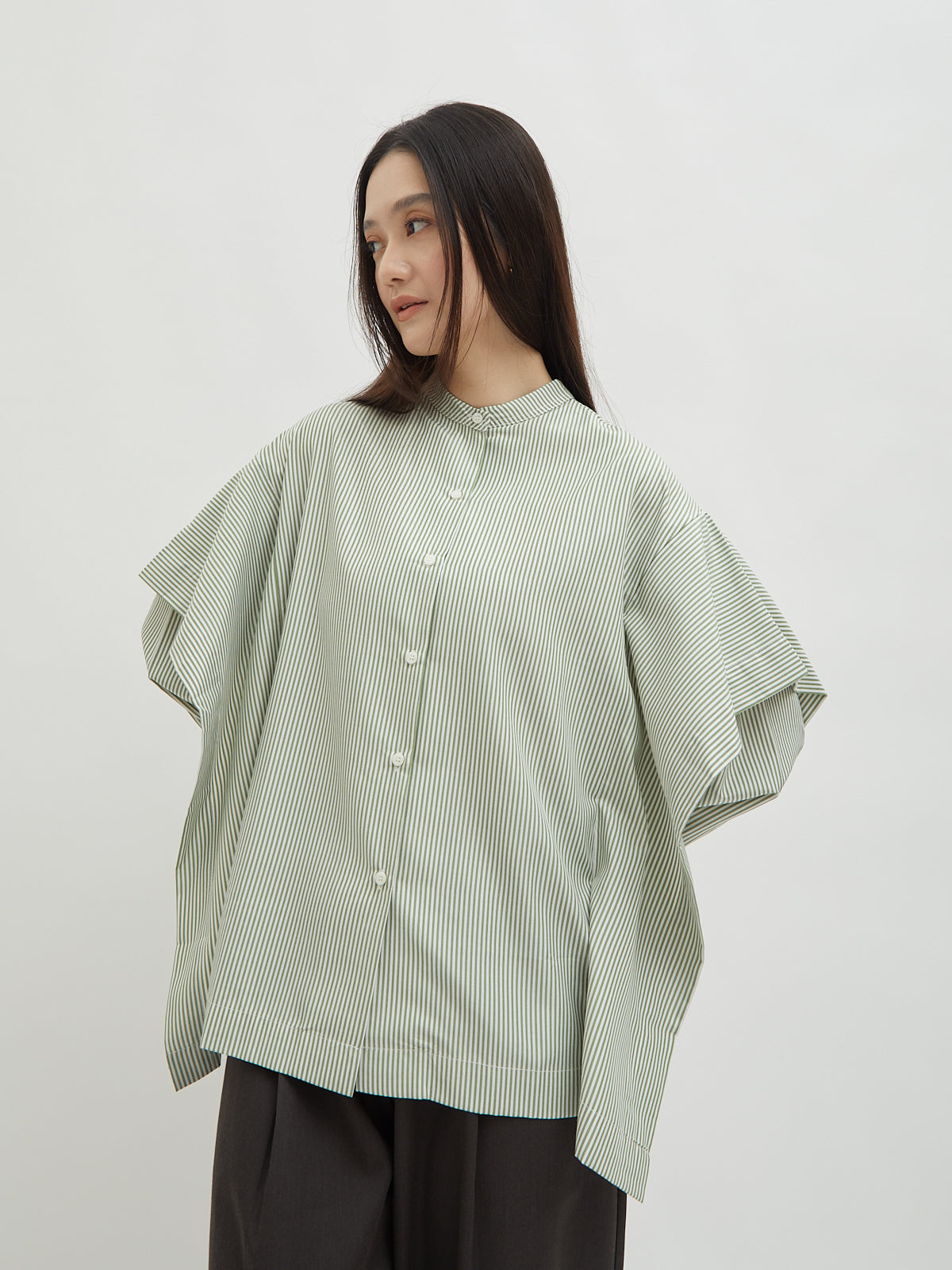 Aluna Side Ruffle Shirt