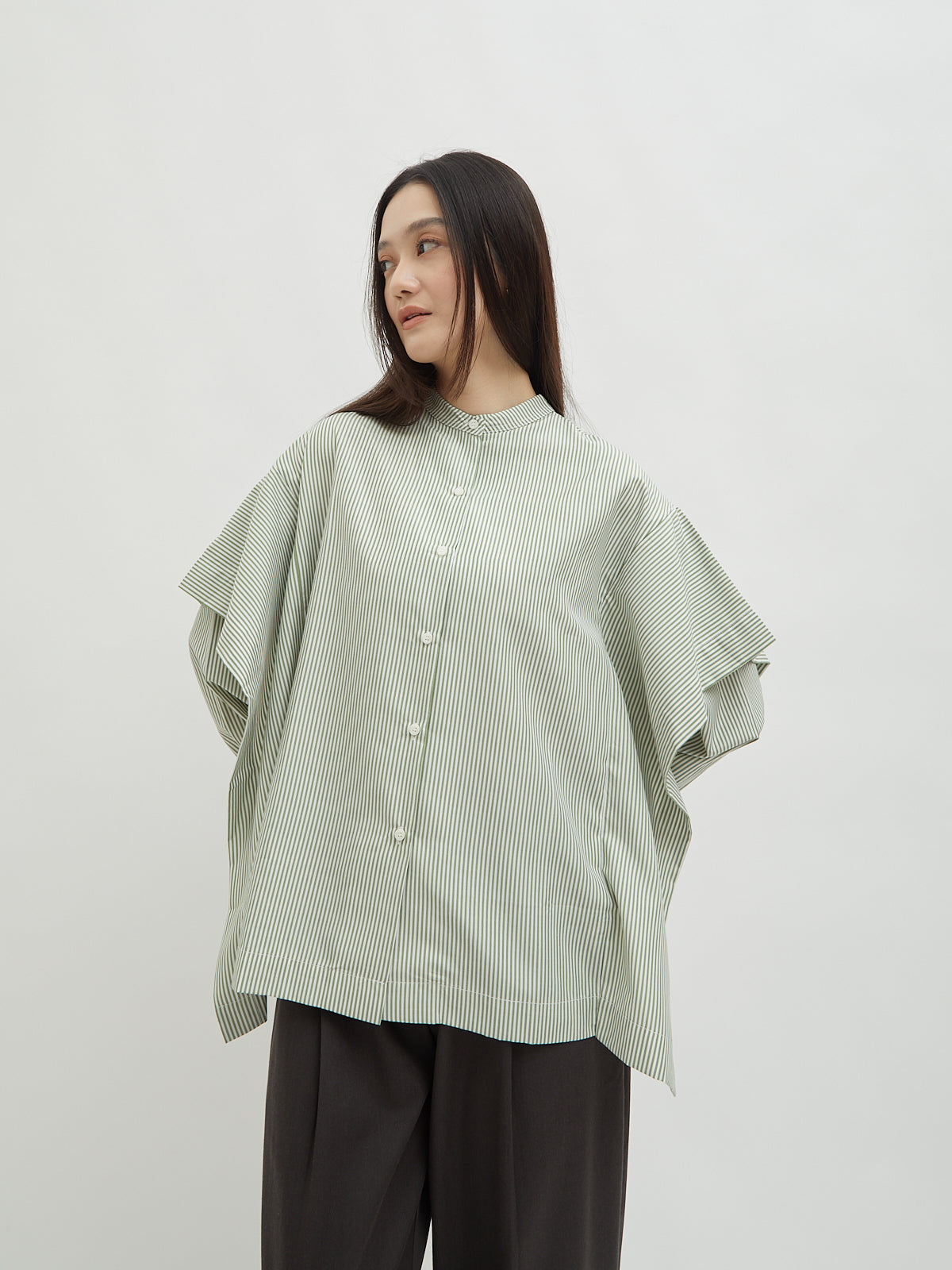 Aluna Side Ruffle Shirt