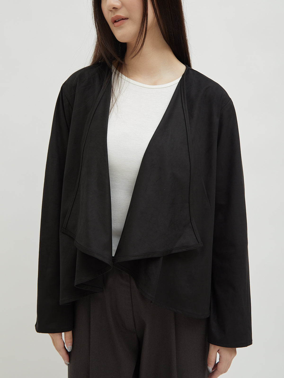 Mahya Suede Cardigan