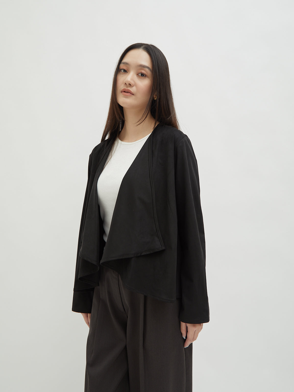 Mahya Suede Cardigan