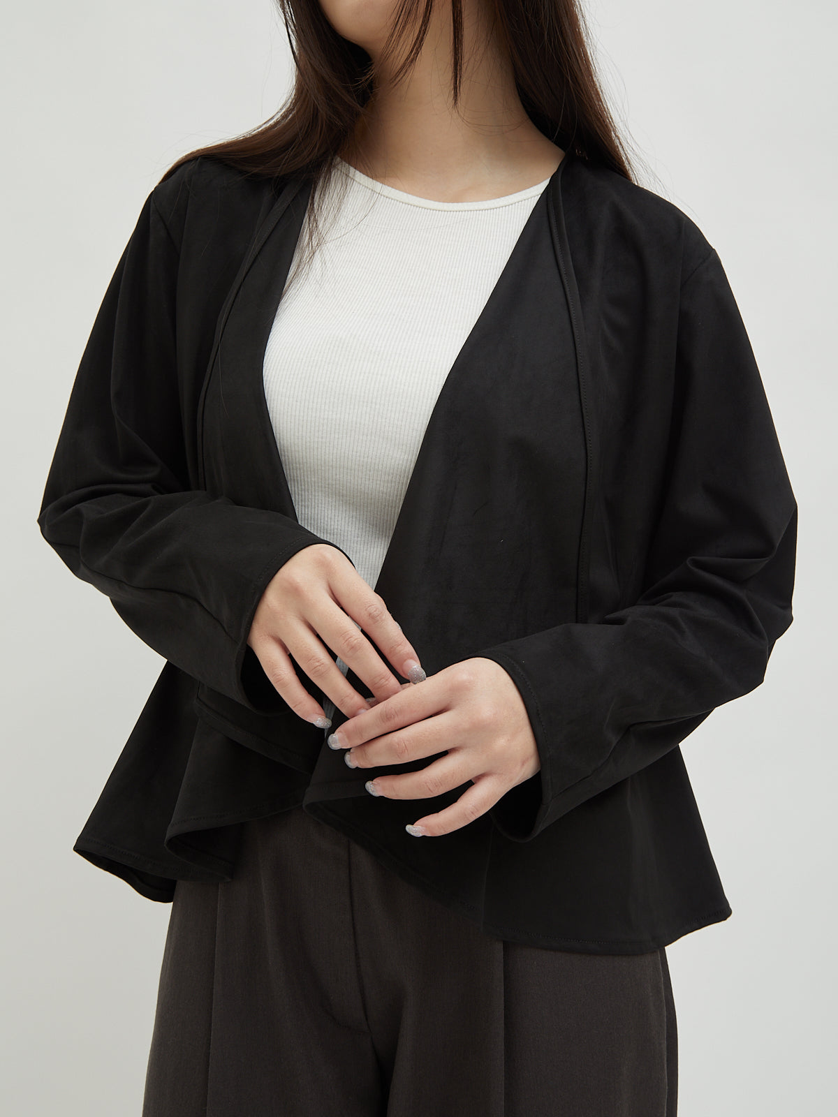 Mahya Suede Cardigan