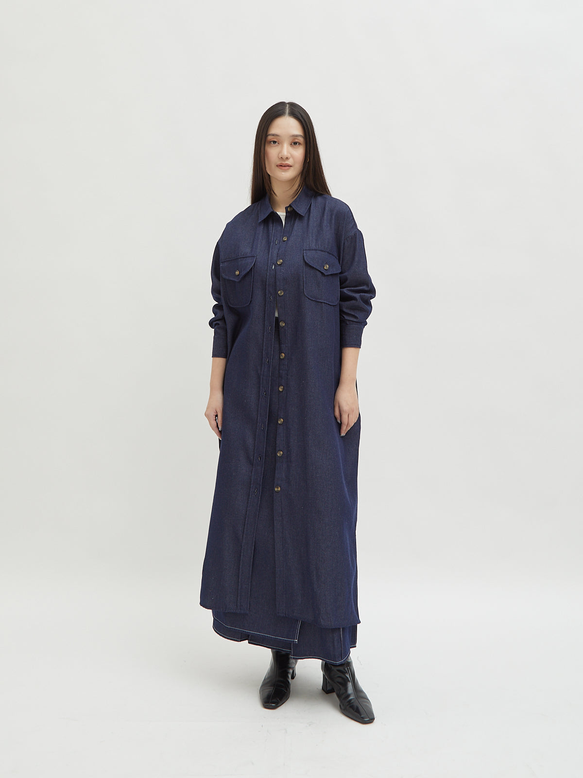 Kinnas Denim Shirt Dress