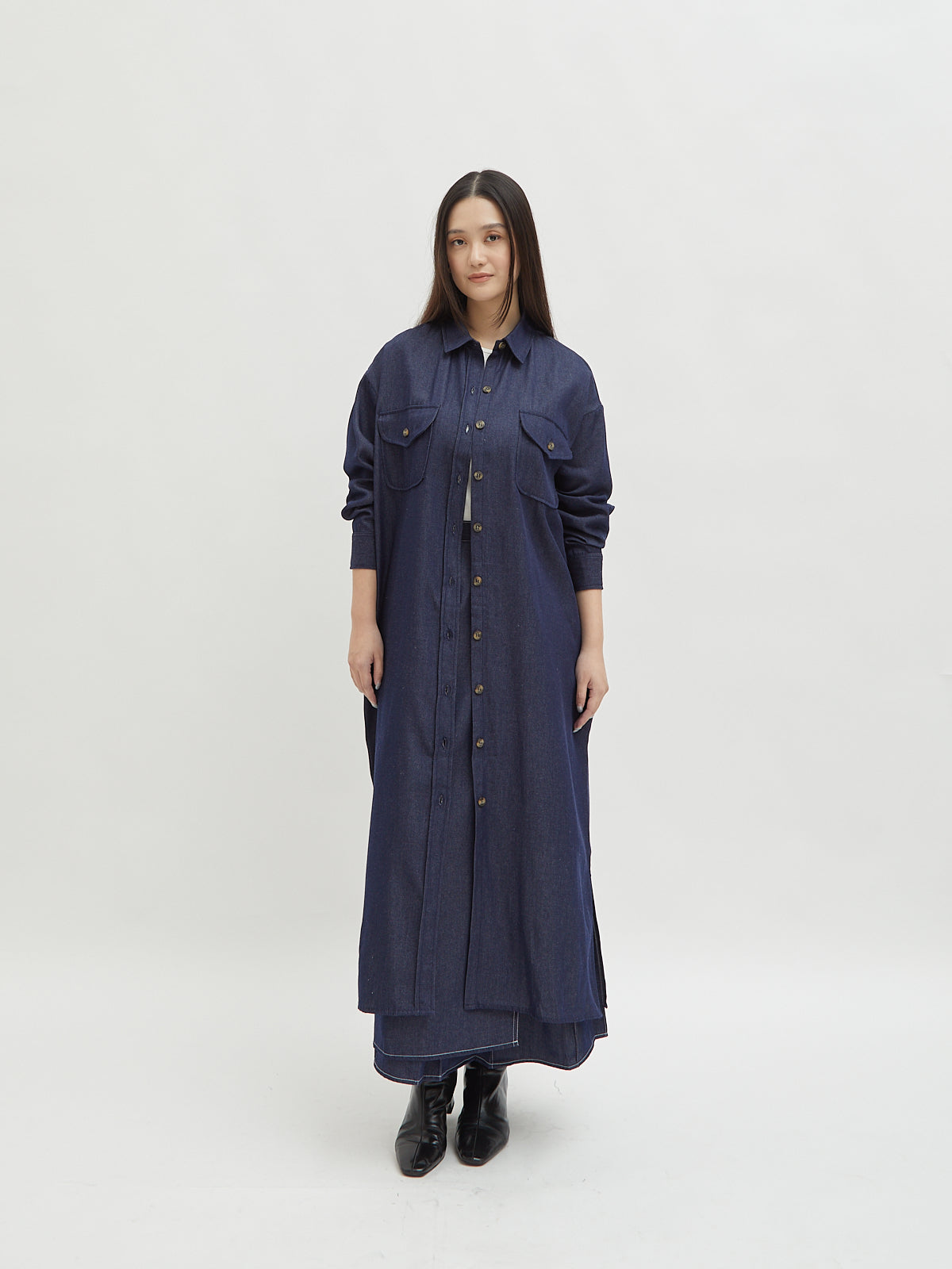 Kinnas Denim Shirt Dress