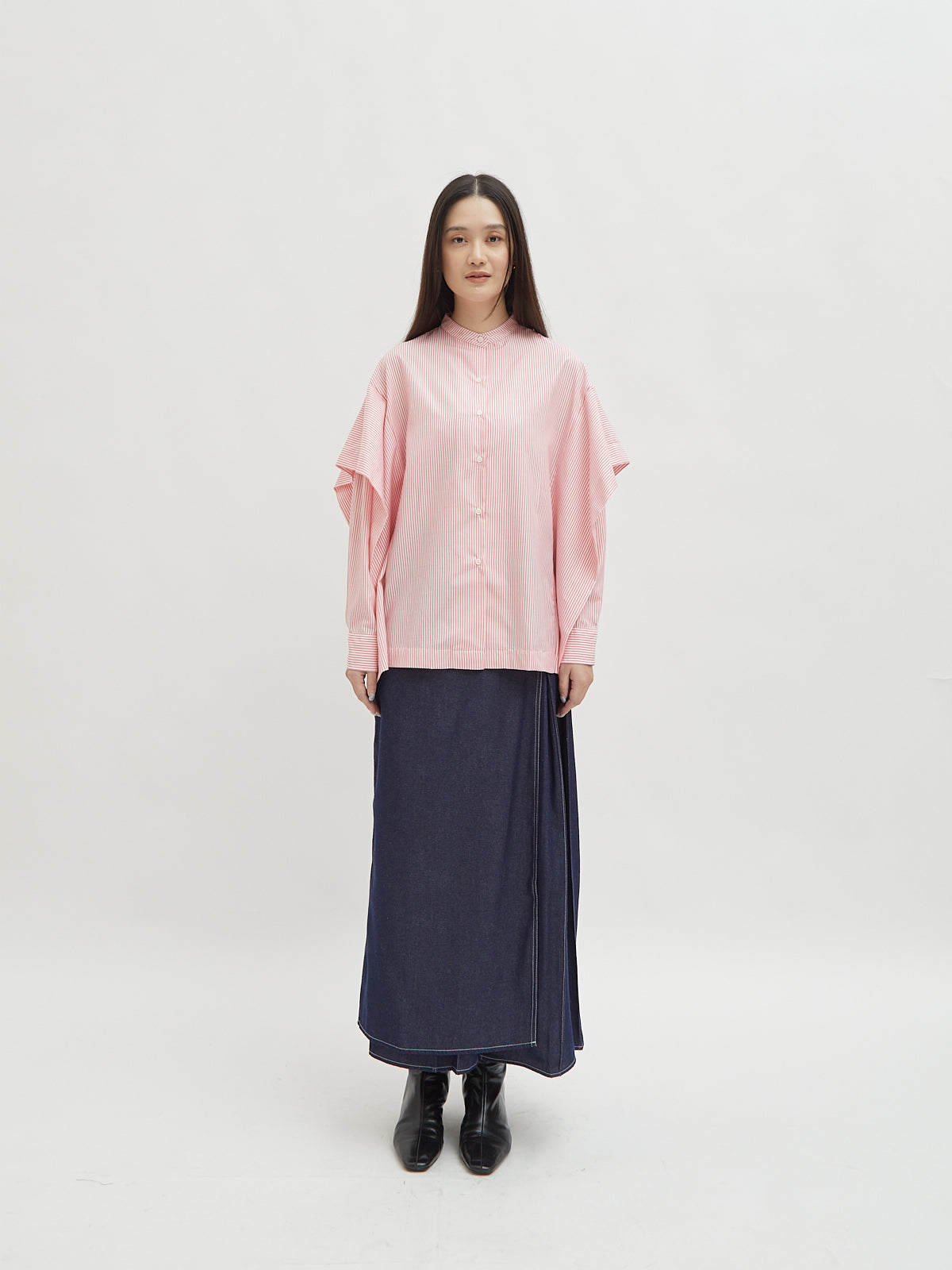 Aluna Side Ruffle Shirt