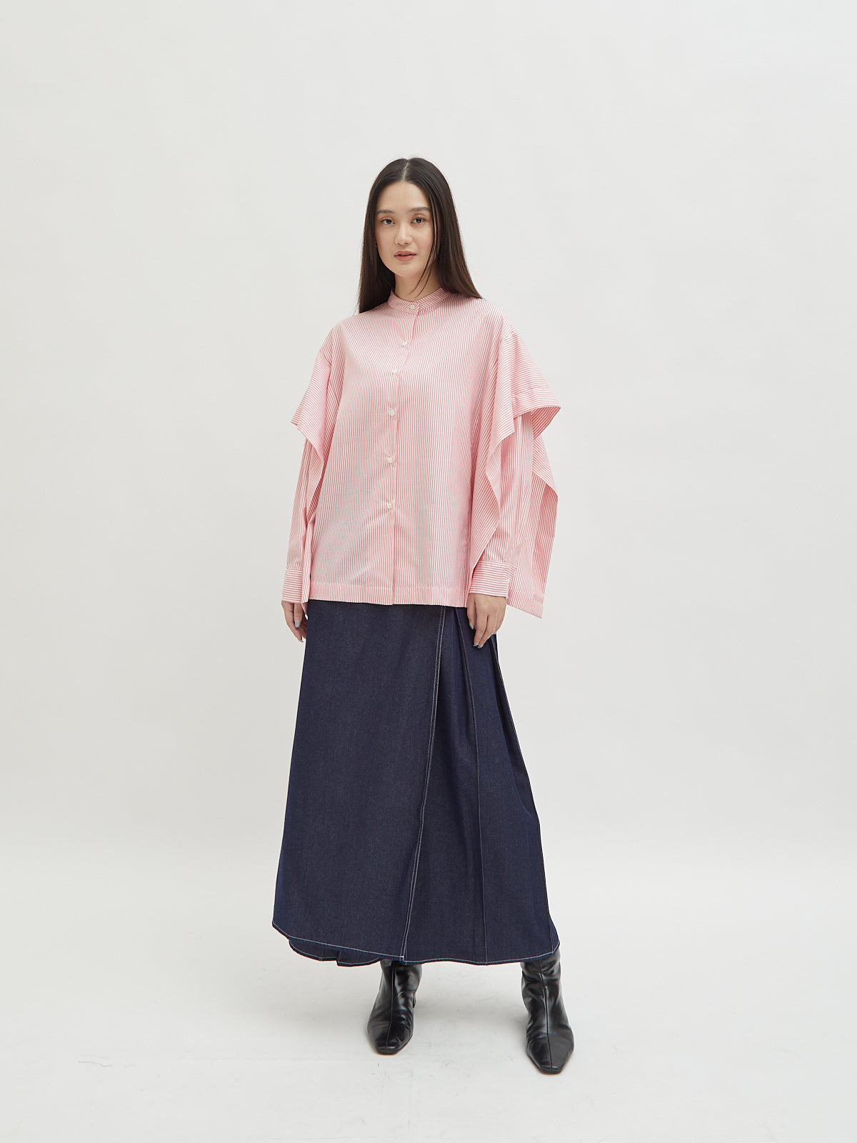 Aluna Side Ruffle Shirt