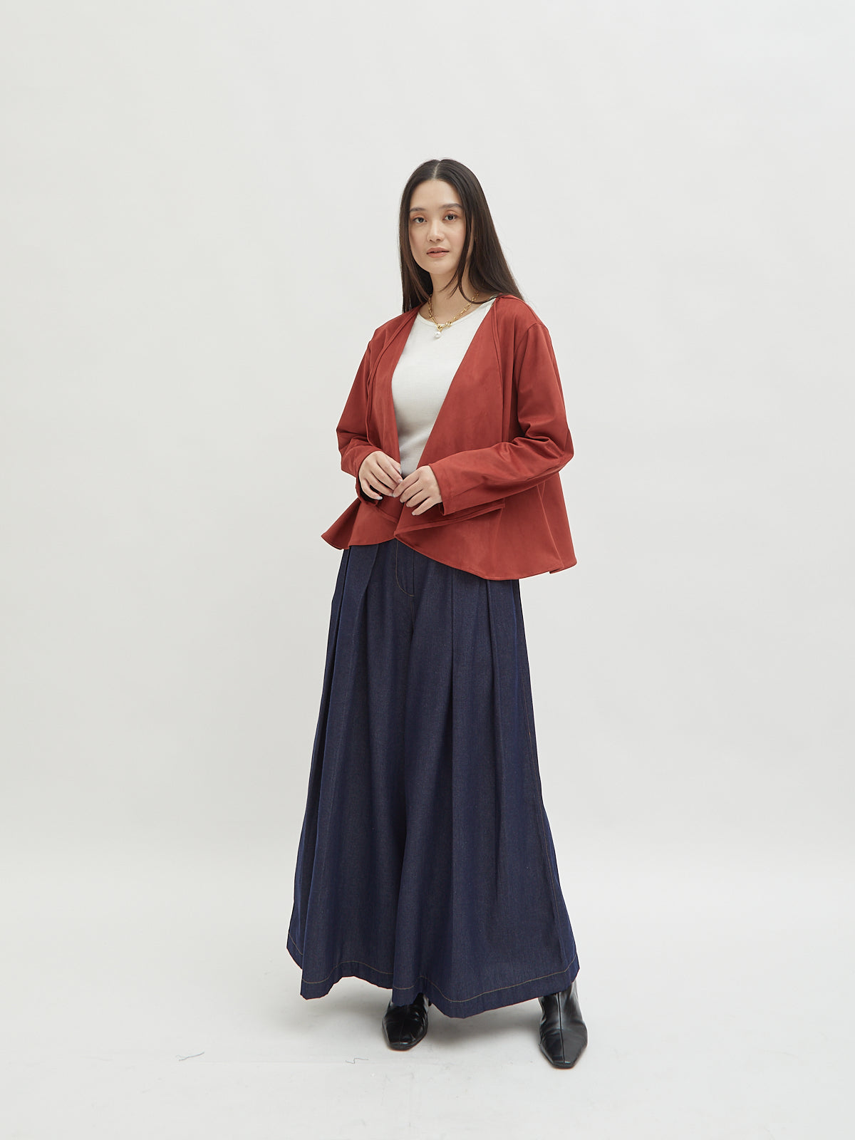 Mahya Suede Cardigan