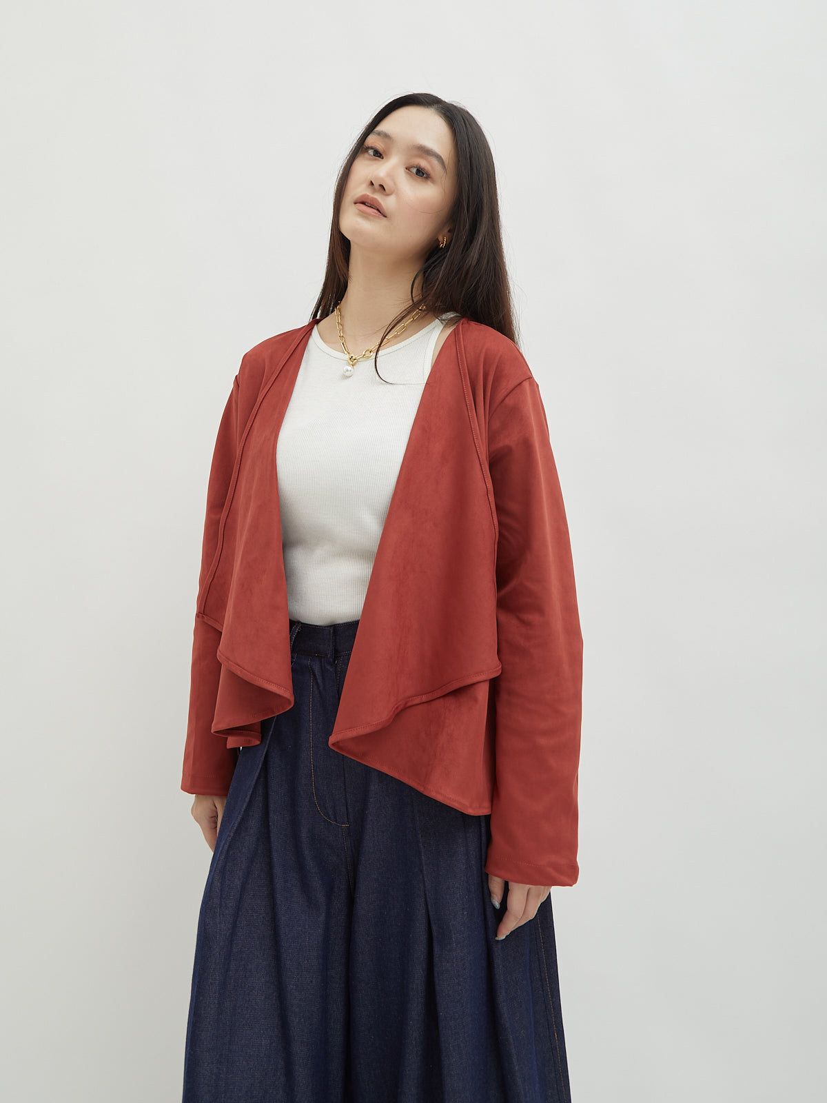 Mahya Suede Cardigan