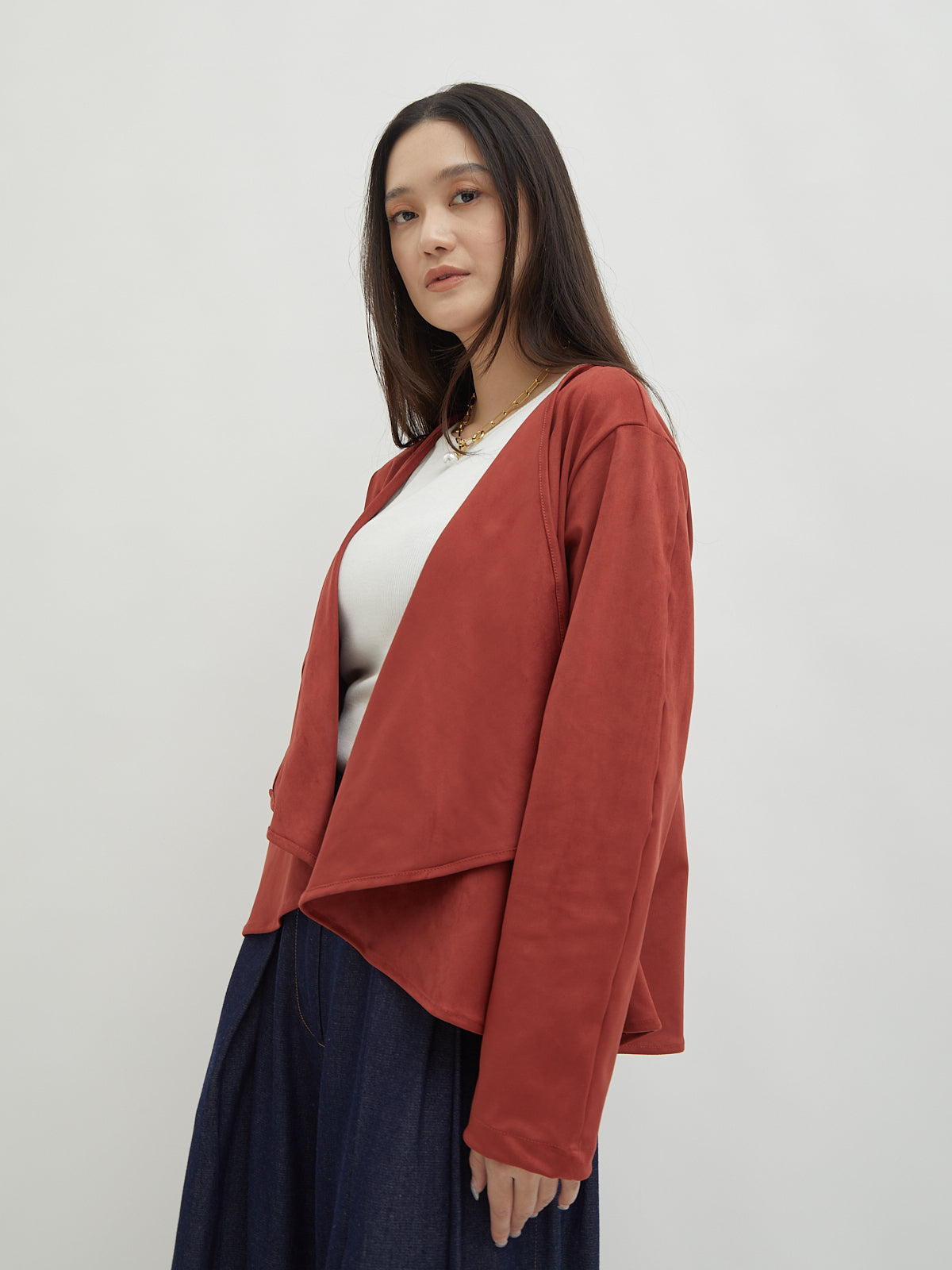 Mahya Suede Cardigan