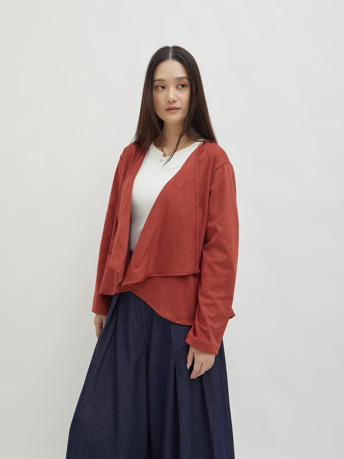 Mahya Suede Cardigan