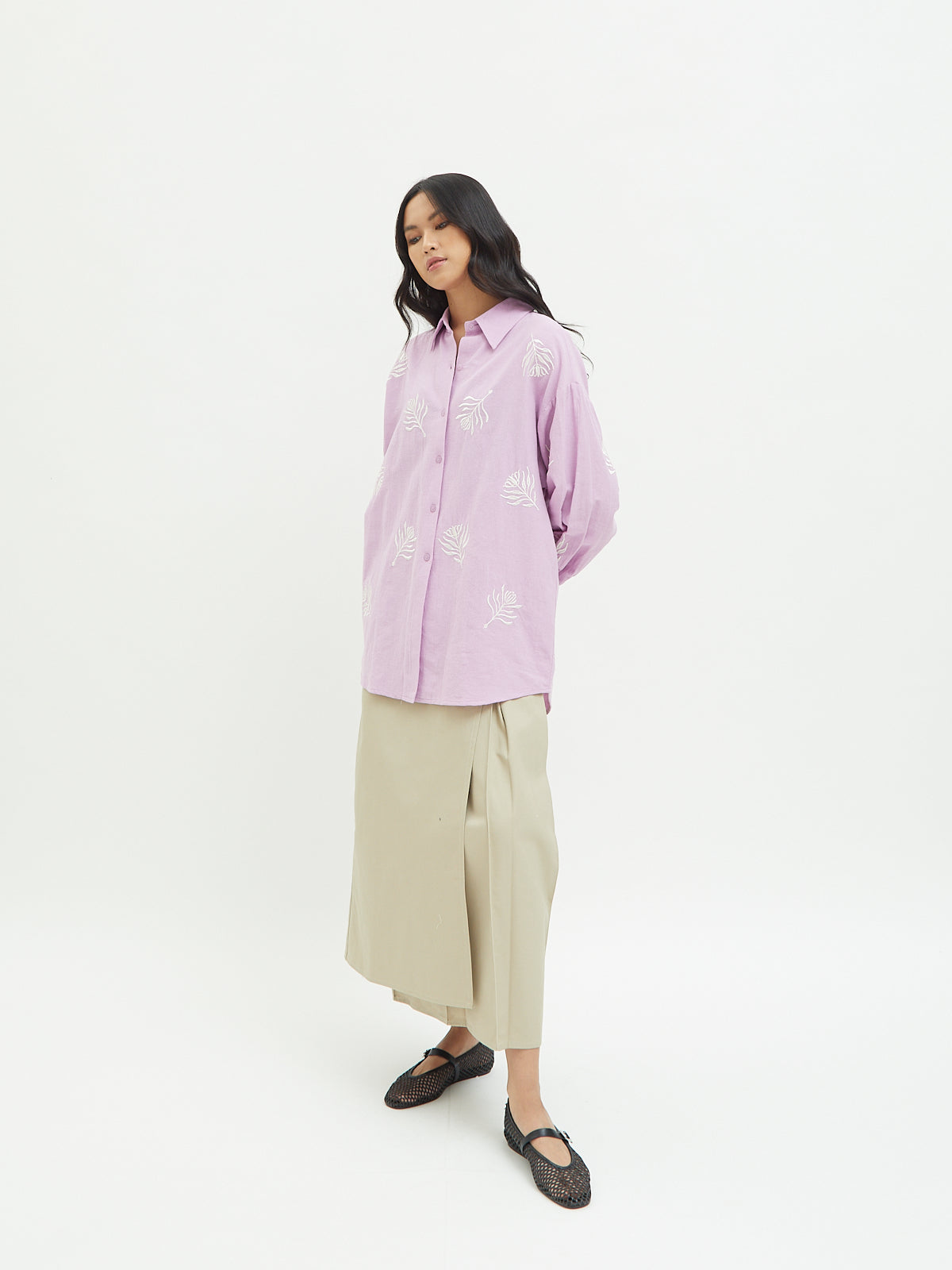 Aster Embroidery Shirt