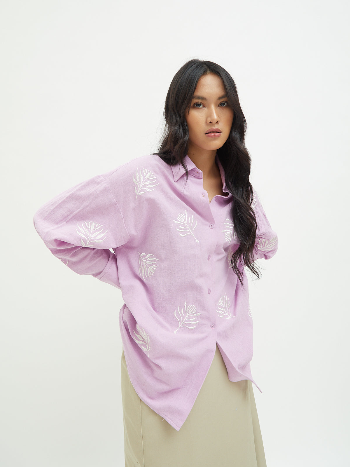 Aster Embroidery Shirt