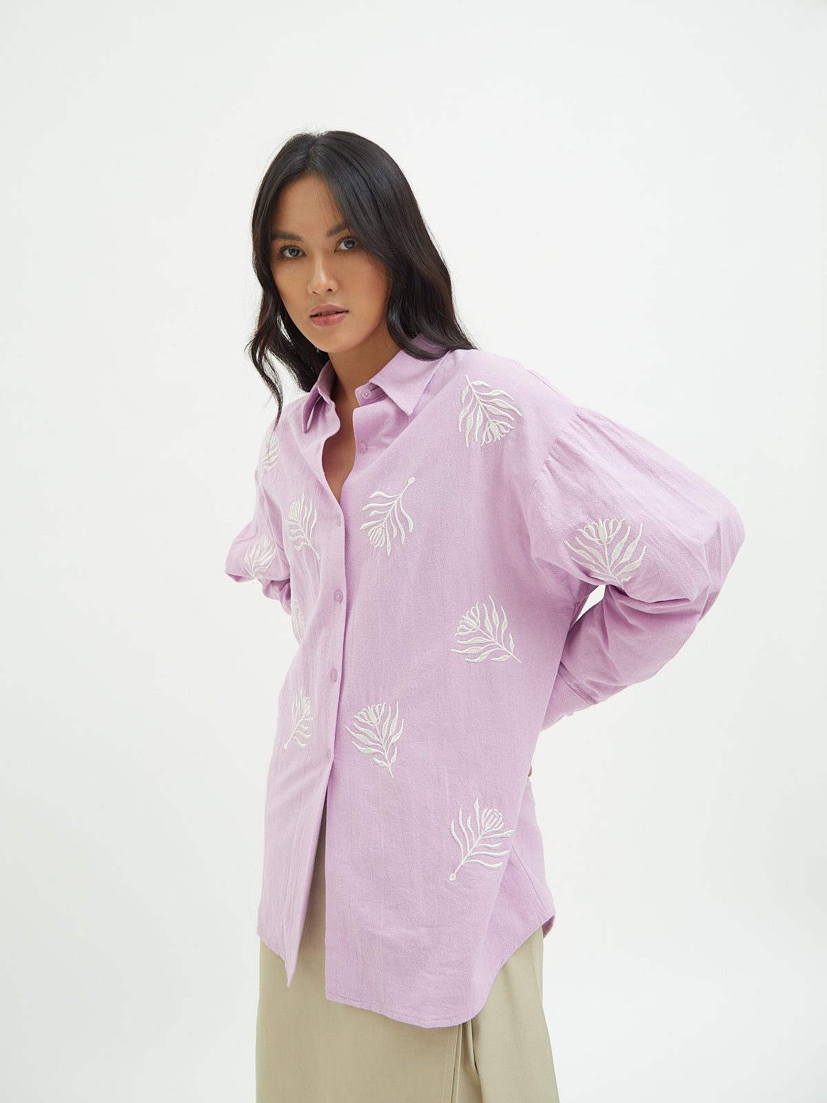 Aster Embroidery Shirt