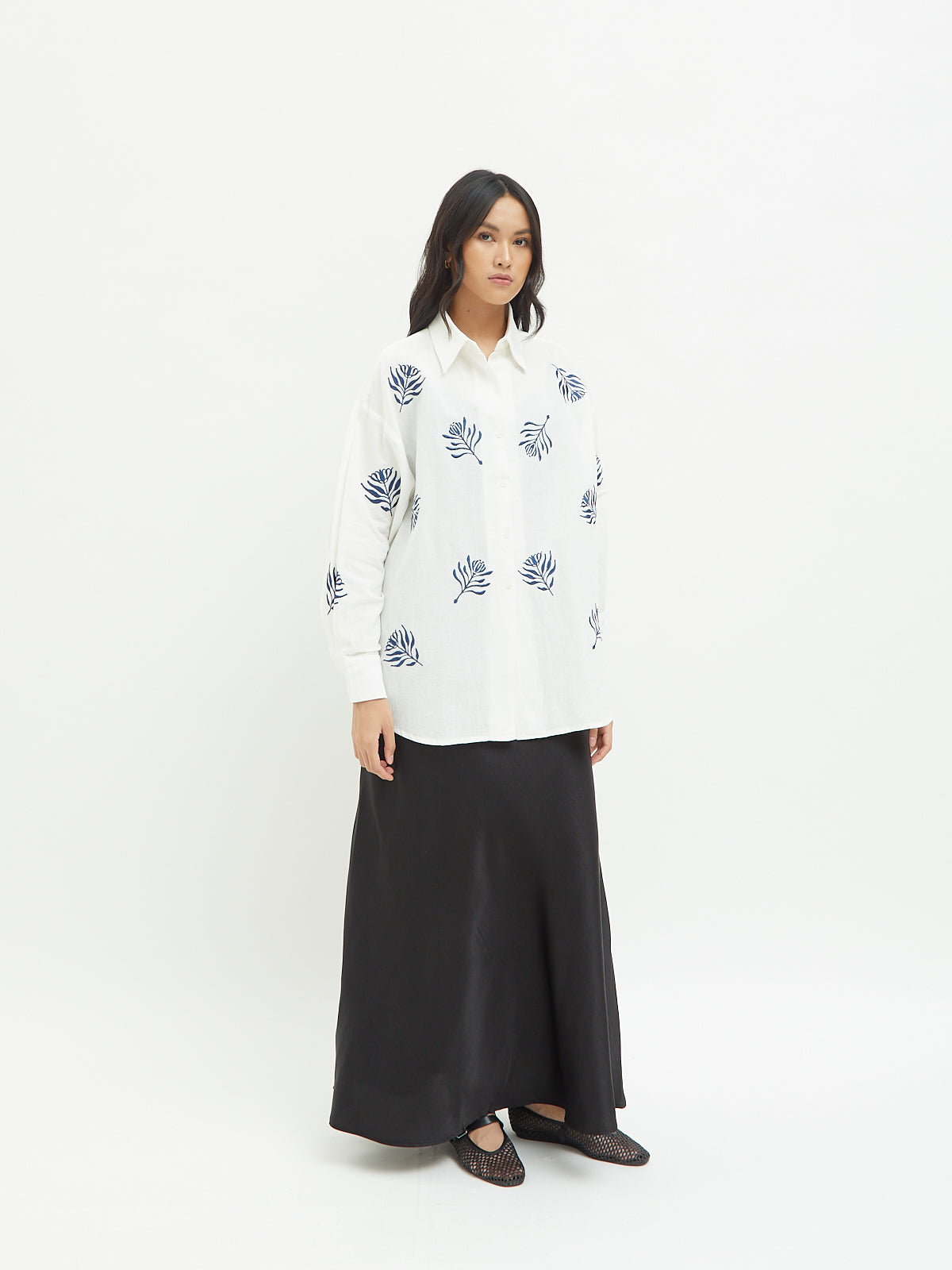 Aster Embroidery Shirt