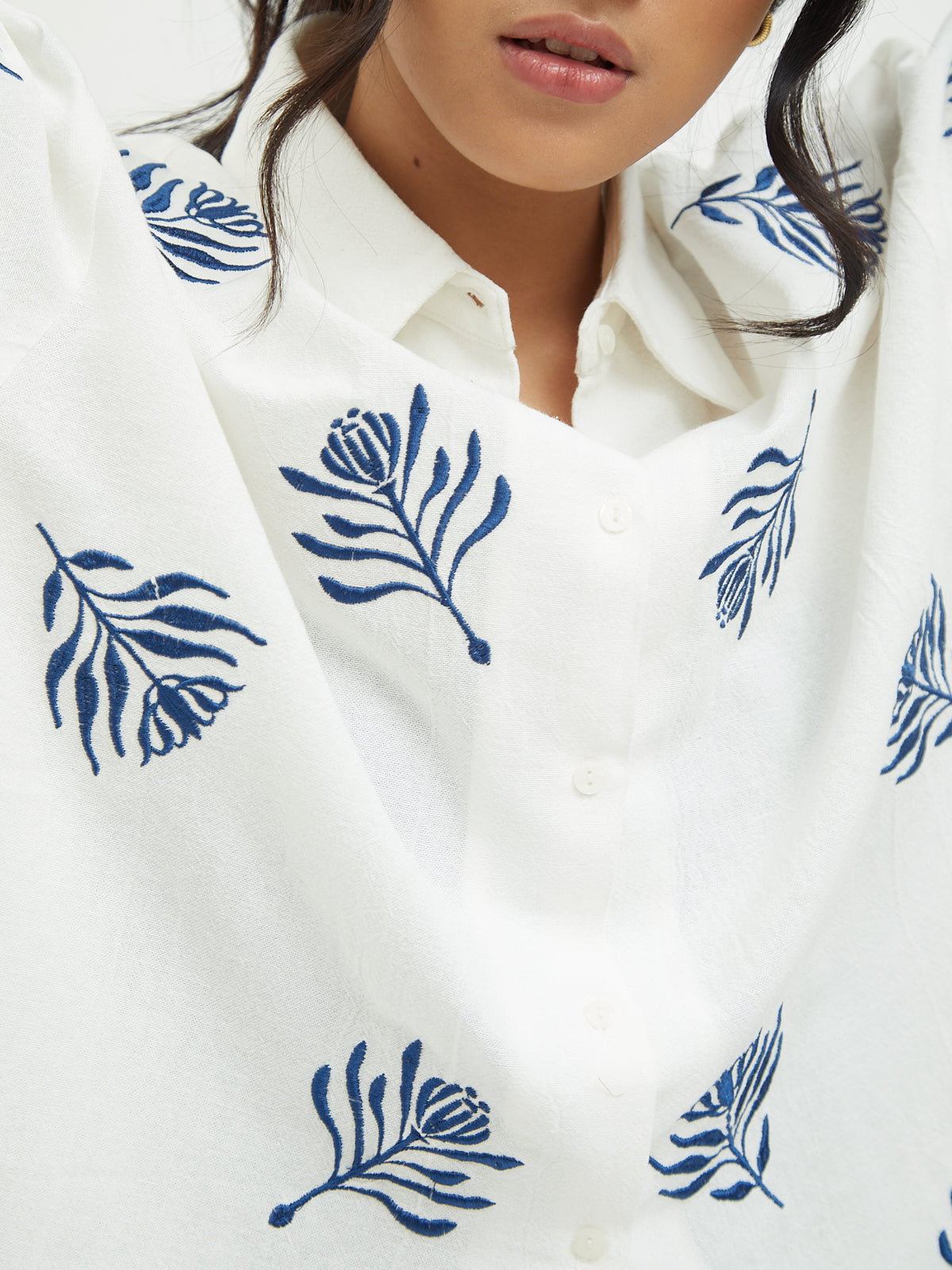 Aster Embroidery Shirt