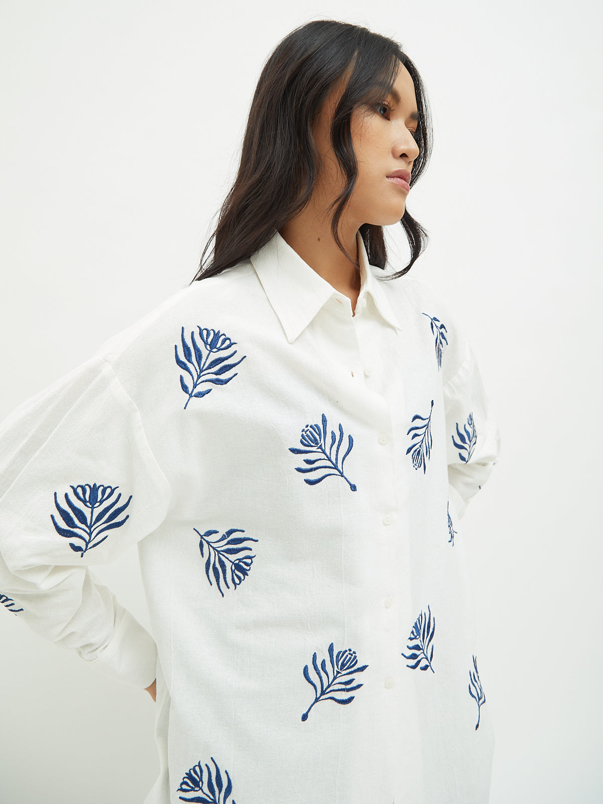 Aster Embroidery Shirt