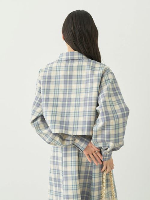 Kazari Check Shirt Jacket