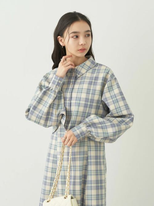 Kazari Check Shirt Jacket