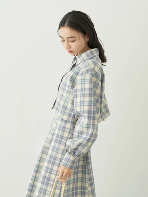 Kazari Check Shirt Jacket