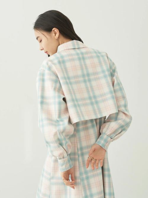 Kazari Check Shirt Jacket