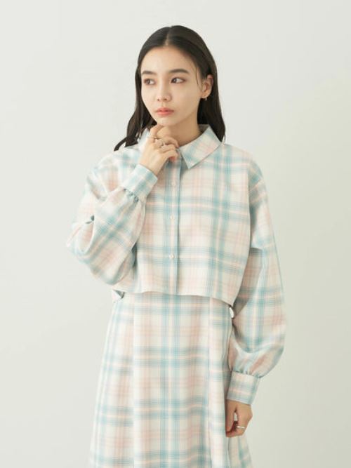 Kazari Check Shirt Jacket