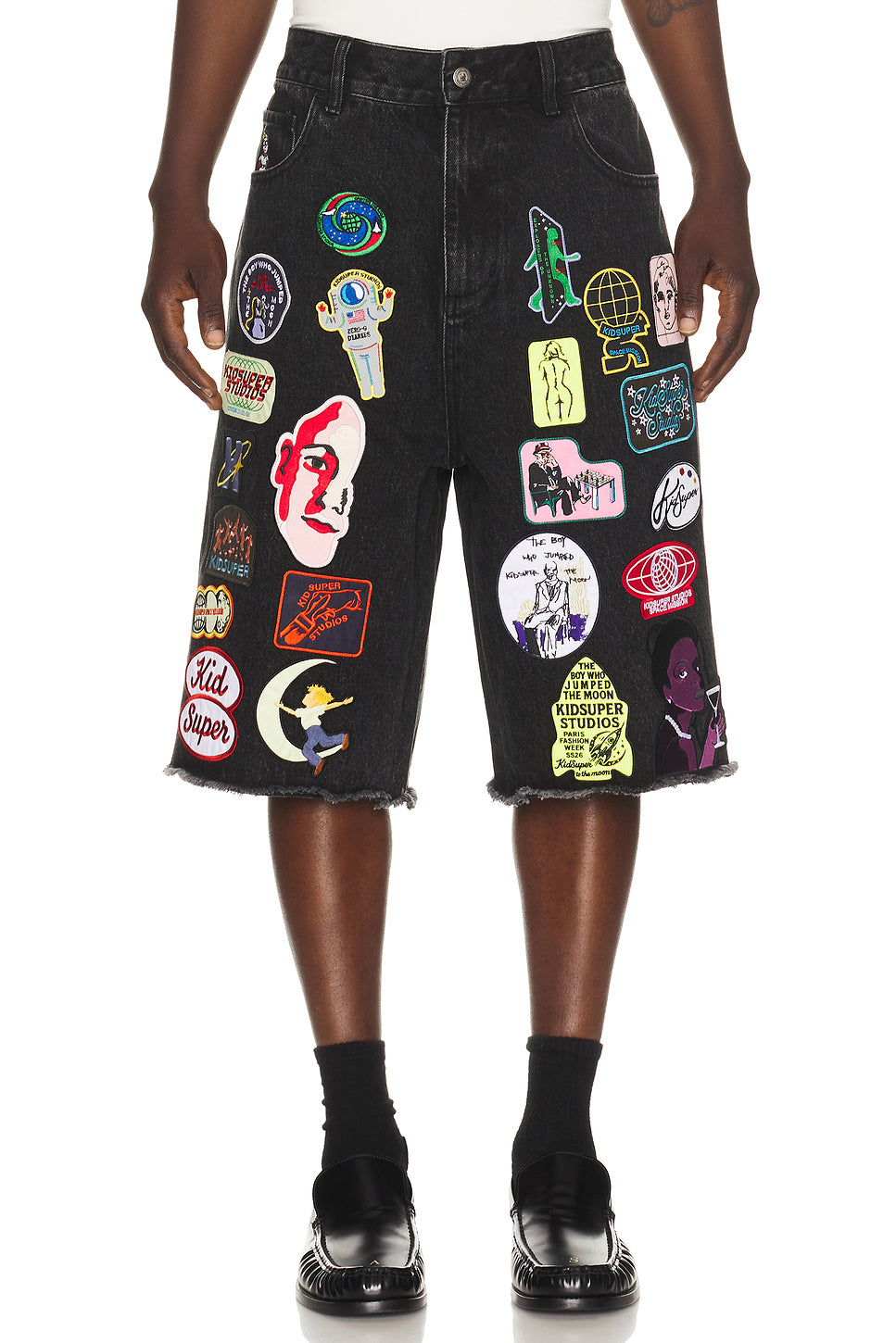 Patches Denim Short