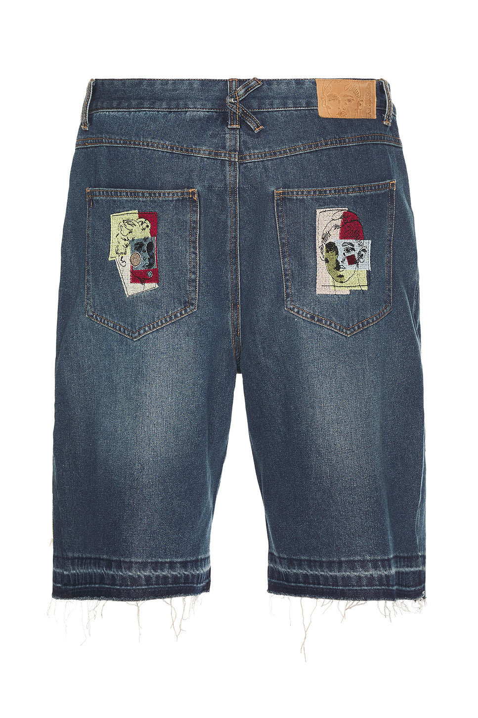 Boy & Girl Doodles Patchwork Baggy Shorts