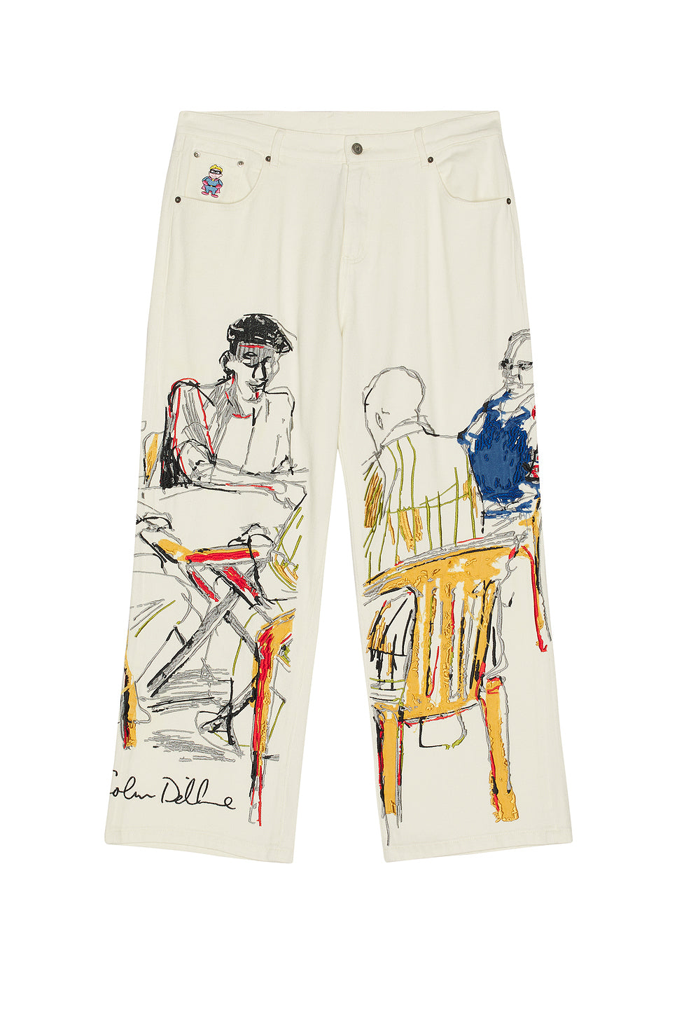 Dominos Embroidery Jeans
