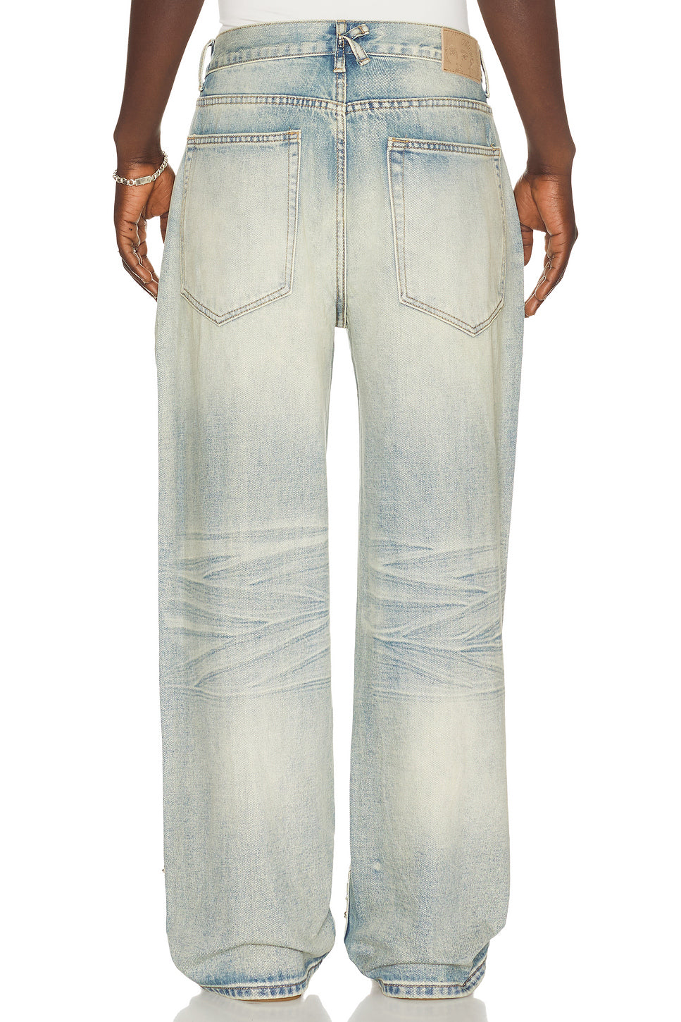 Studded Face Jeans
