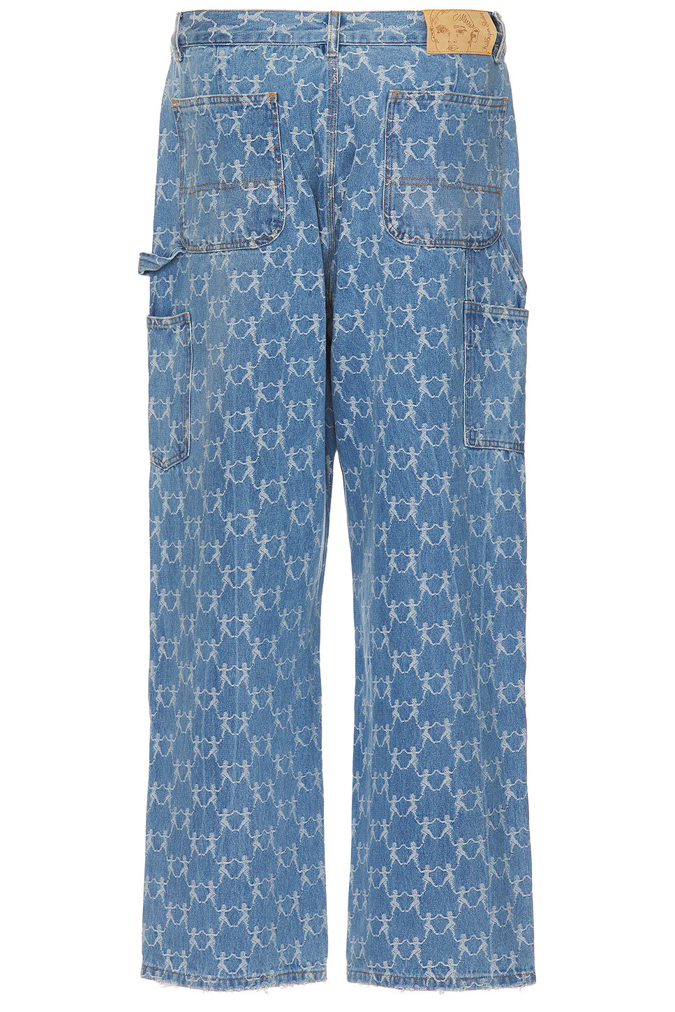 Jaquard Dancing Ladies Double Knee Jeans