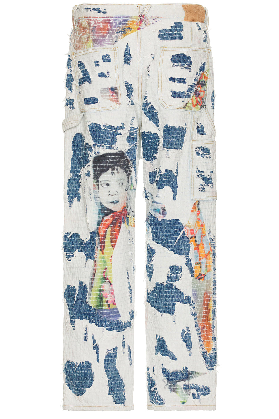 Boro Stitched Double Knee Pants