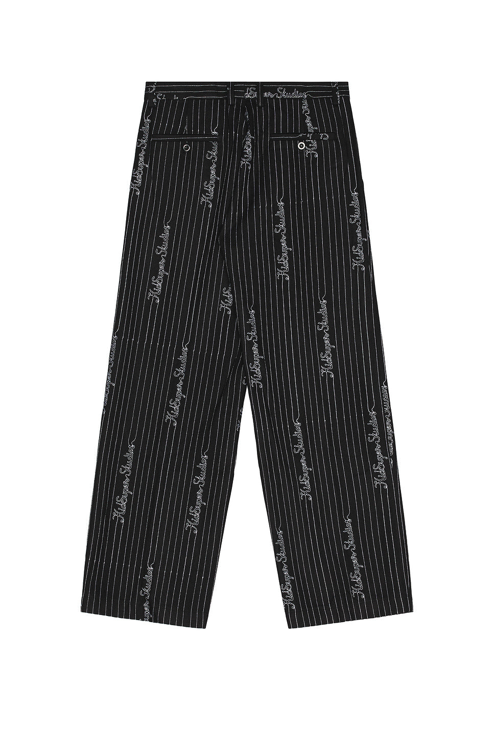 Embroidered Ks Pinstripe Suit Bottom