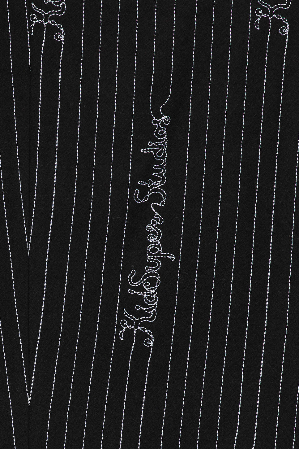 Embroidered Ks Pinstripe Suit Bottom