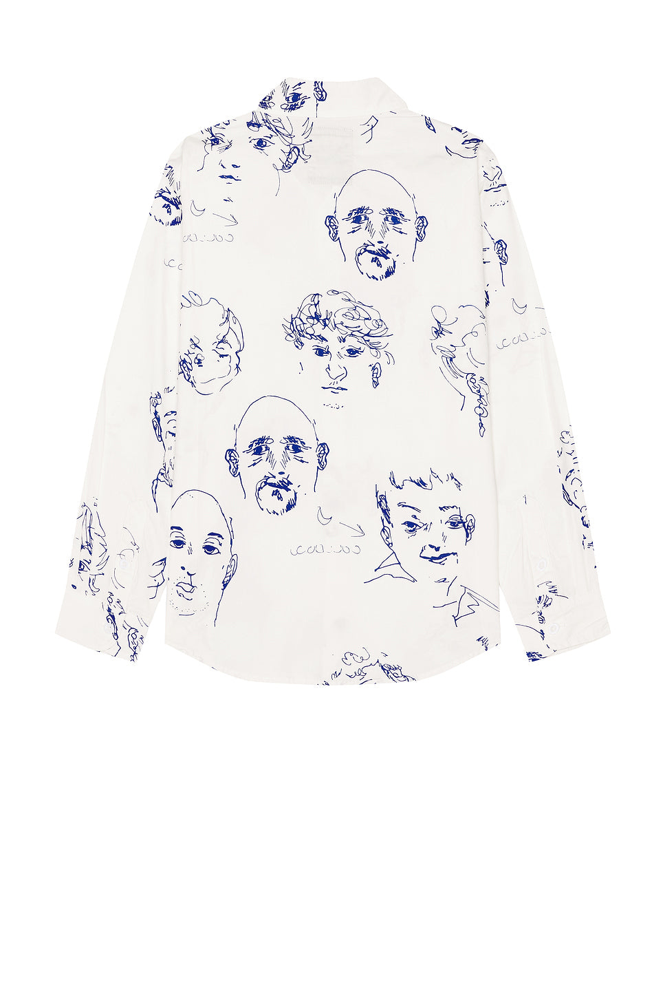 Doodle Faces Button Up Shirt