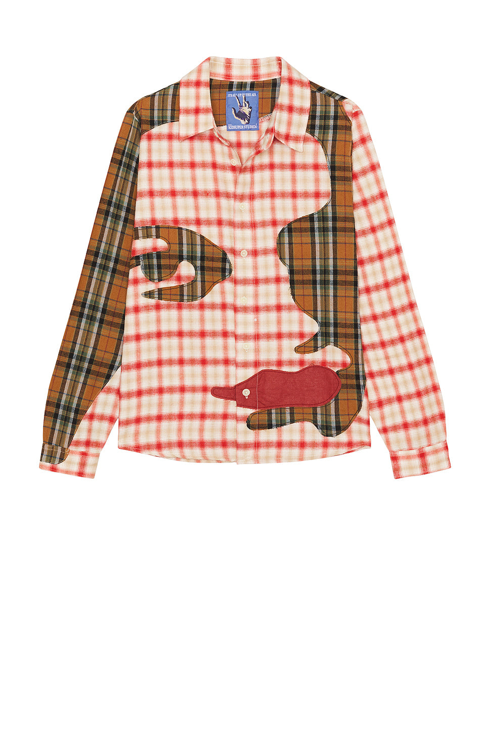 Patchwork Face Flannel Shirt