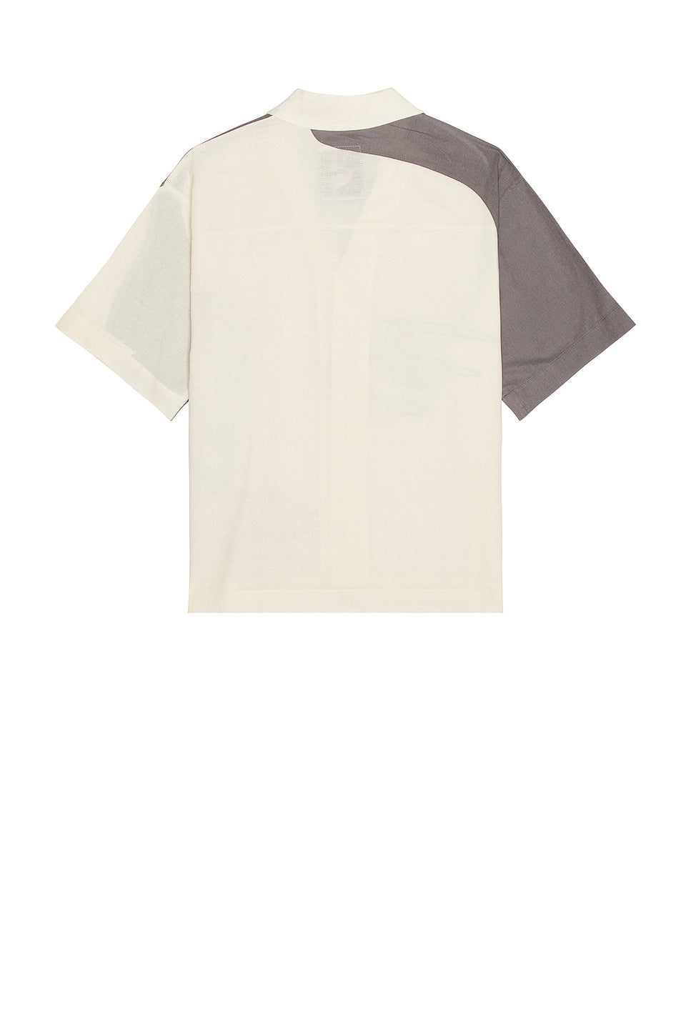Patchwork Face Linen Camp Shirt