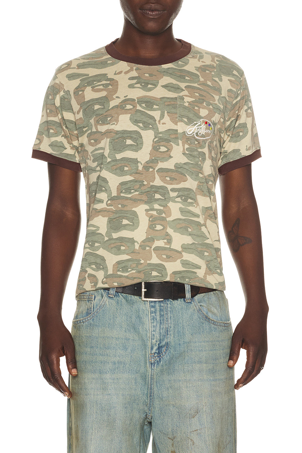 Face Camo Short Sleeve Shirt