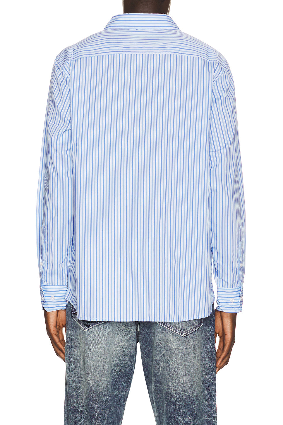 Striped Face Button Up