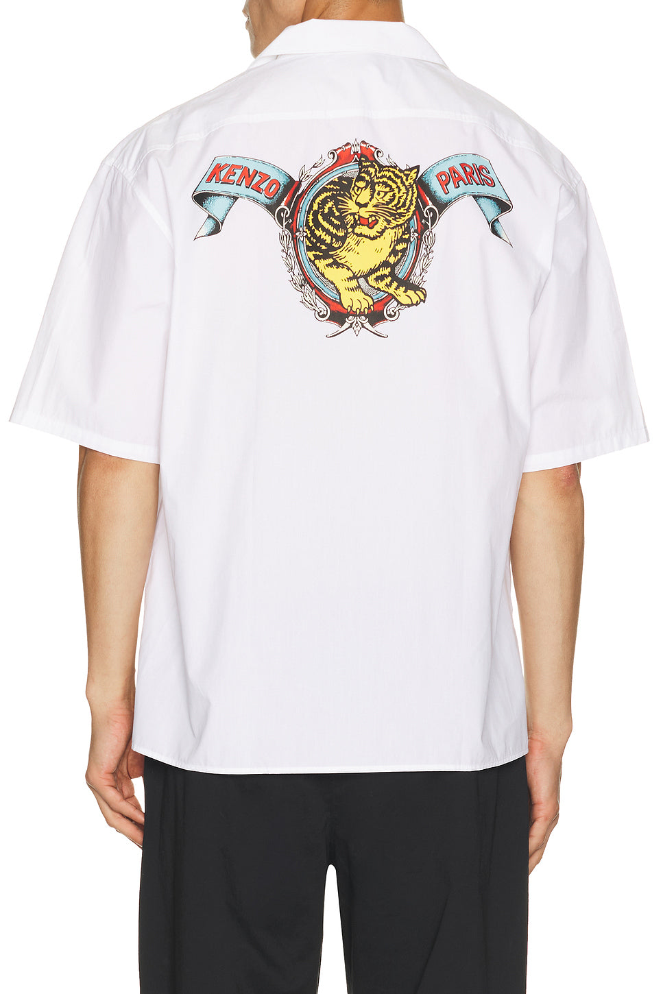 Jumping Tiger Hawaiian Short Sleeve Shirt