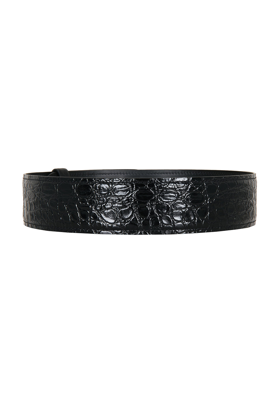 Theo Embossed Croc Waist Belt