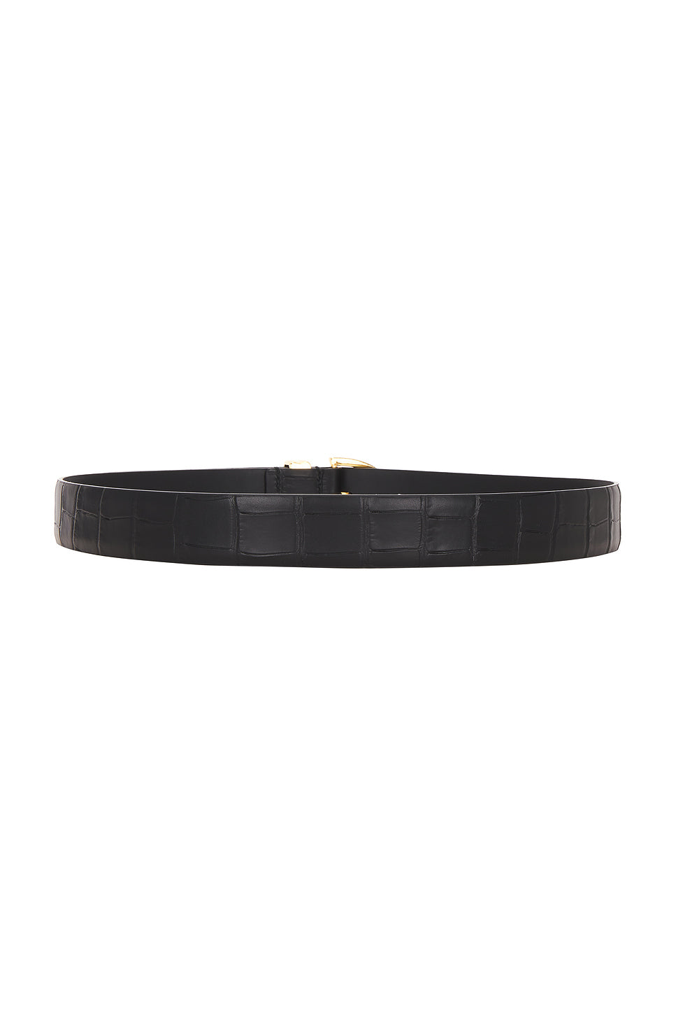 Bambi Croc Embossed Skinny Belt