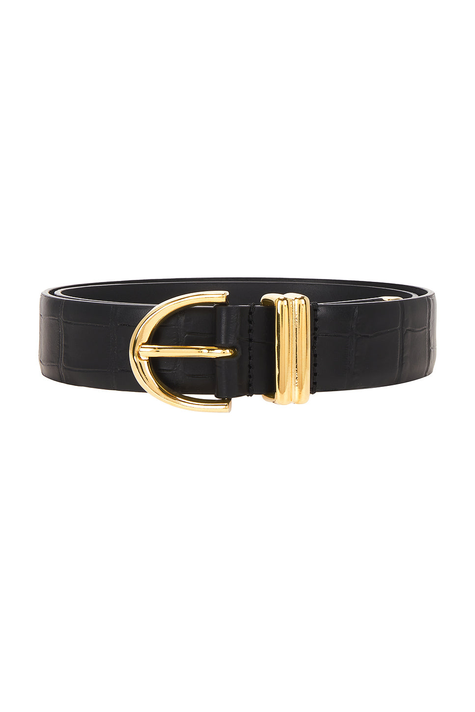 Bambi Croc Embossed Skinny Belt