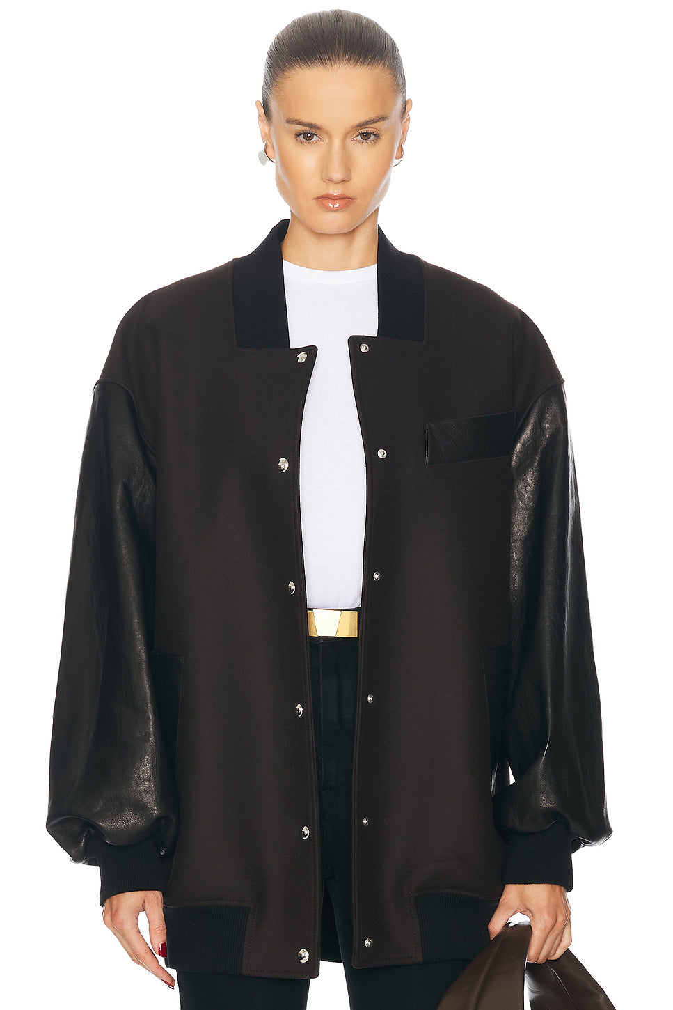 Spencer Leather Combo Jacket