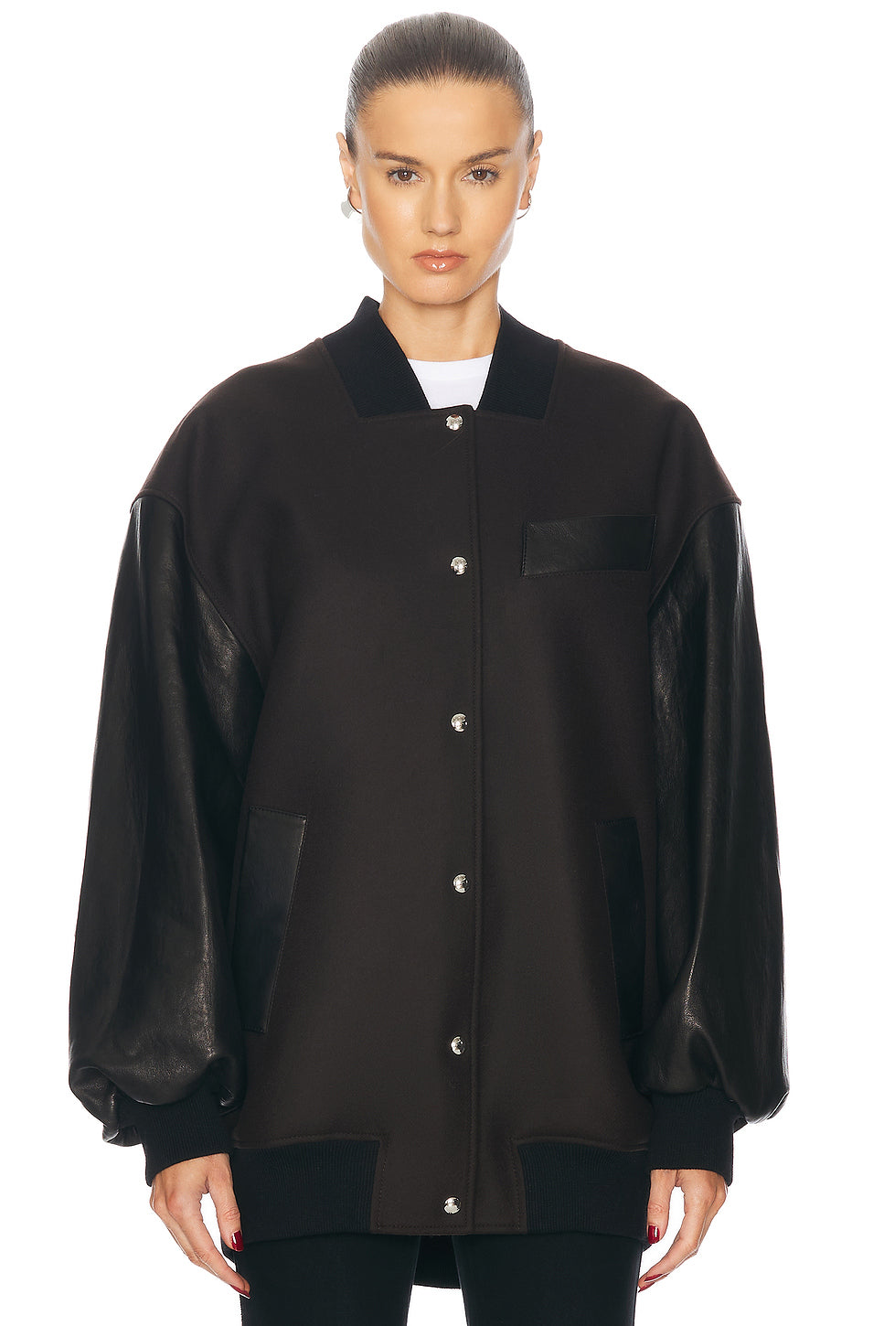 Spencer Leather Combo Jacket