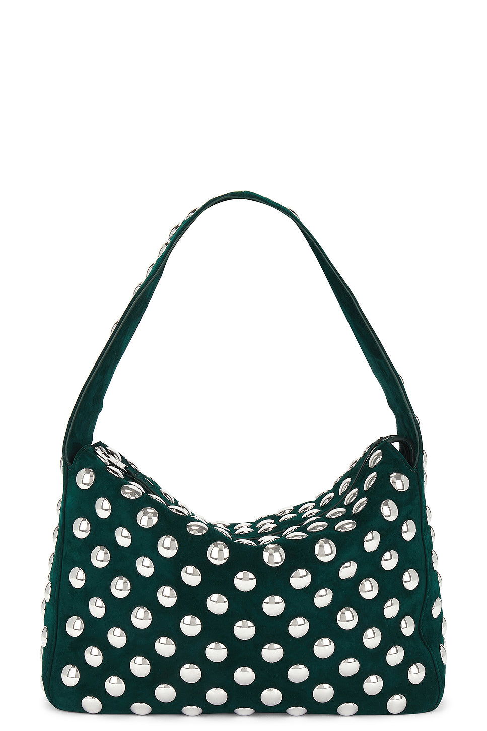 Elena Suede Studded Shoulder Bag