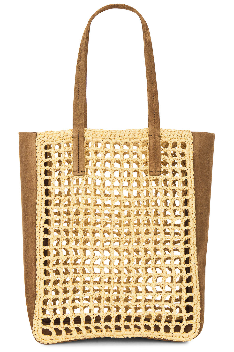 Zoe Small Raffia Tote Bag