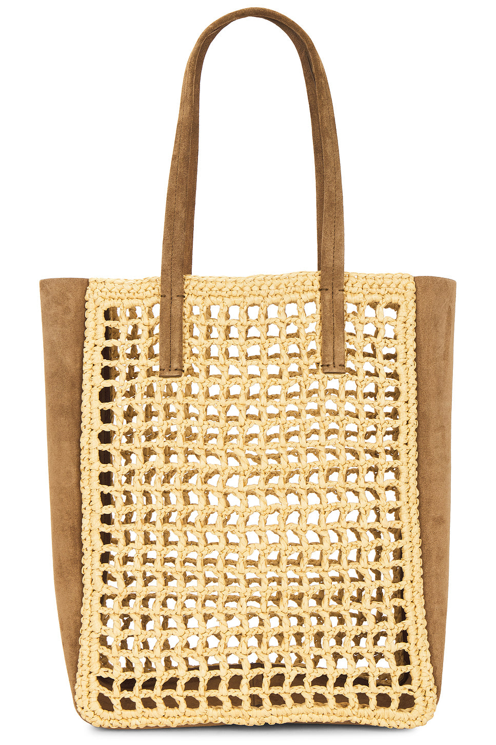 Zoe Small Raffia Tote Bag