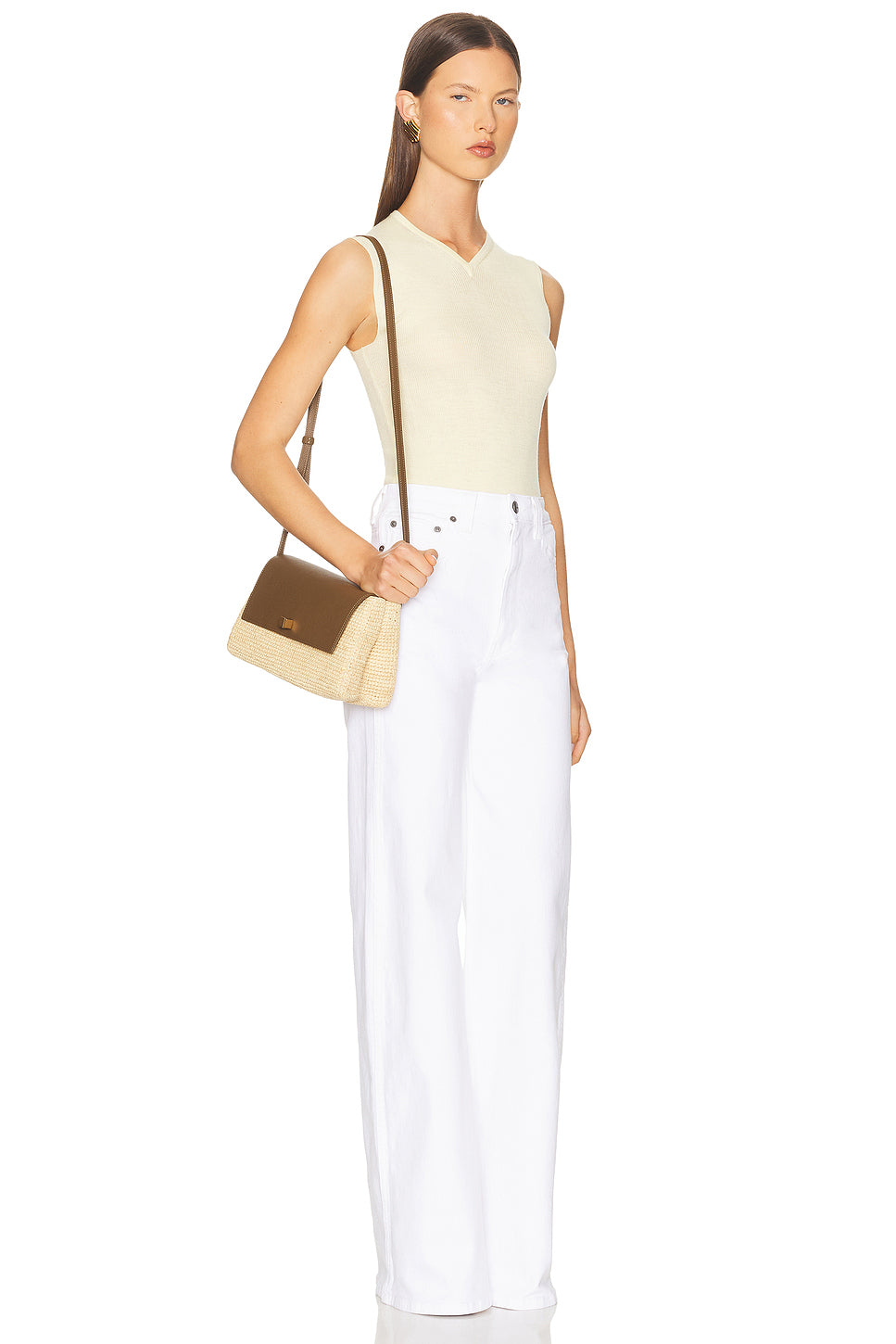 Audrey Raffia Crossbody Bag