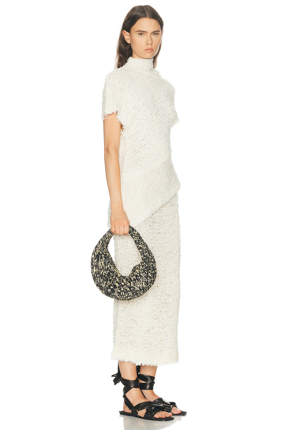 Olivia Medium Raffia Hobo Bag